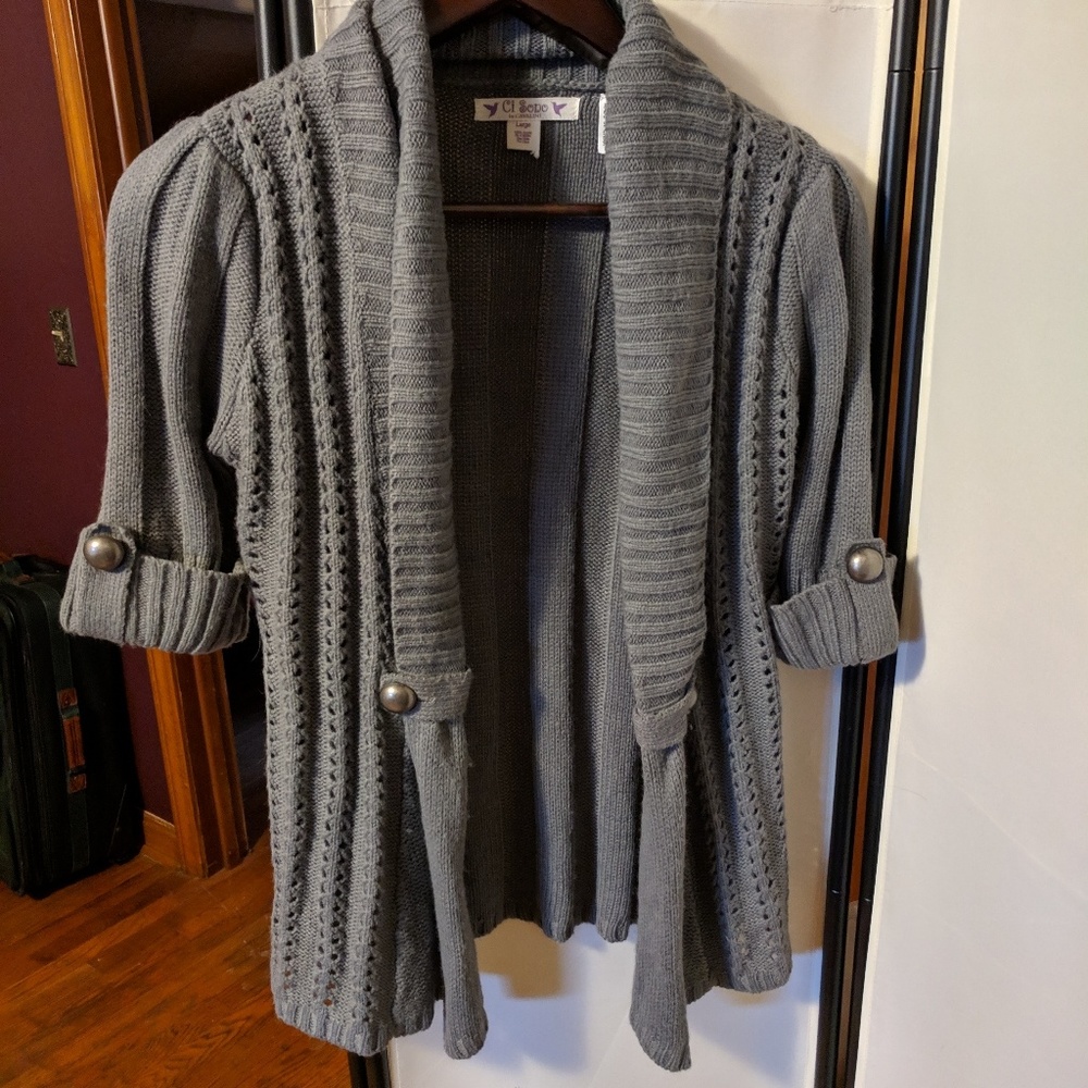 Ci Sono by Cavalini Cardigan, Size Large